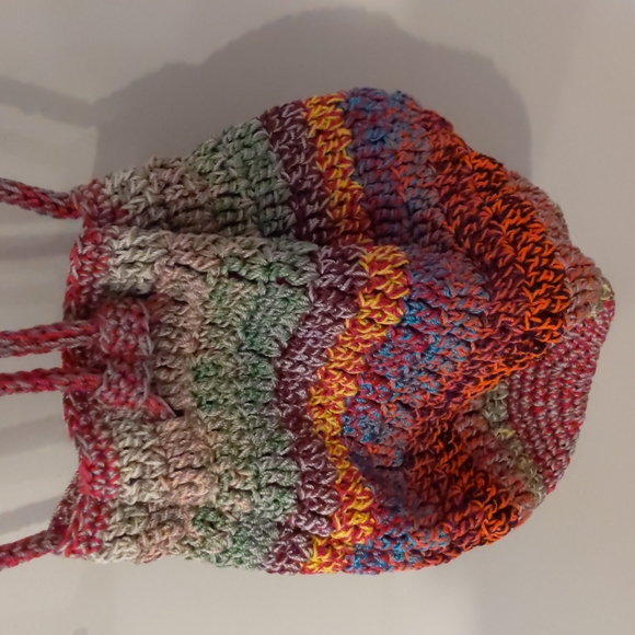 Mudd Crocheted Backpack/Purse/Bag - Picture 2 of 5